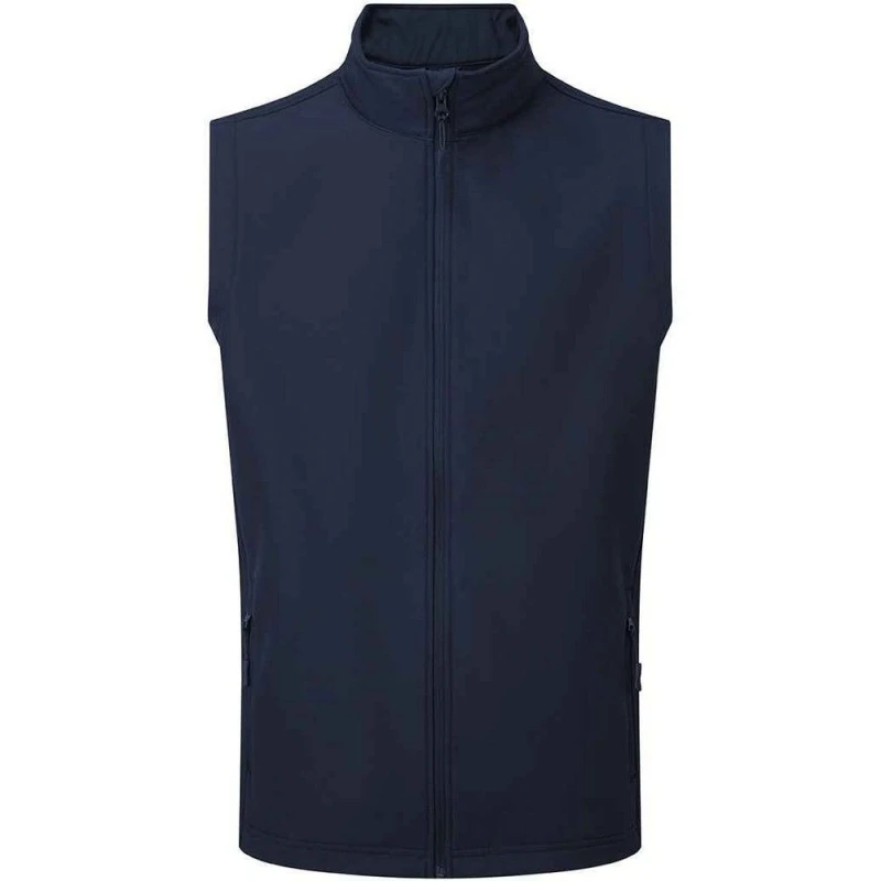 Image of Premier Premier Men Wind Resistant Gilet in Navy Size: Small Navy S Male 5063238301924