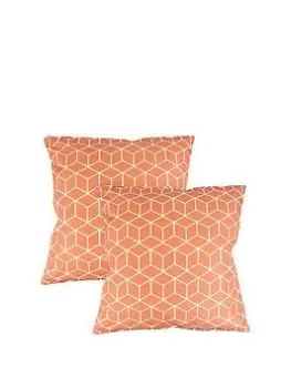 image of Streetwize Accessories Cube Design Pair Of Scatter Cushions