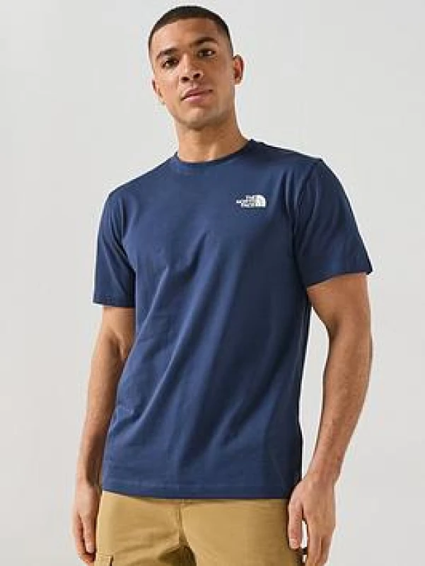 Image of The North Face Never Stop Exploring Regular Fit T-Shirt Mens - Blue Male S