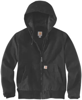 Image of Carhartt Washed Duck Active Ladies Jacket, black, Size L for Women, black, Size L for Women