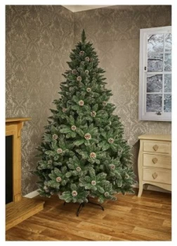 image of Premier Decorations 6ft Tipped Mountain Pinetree - Green