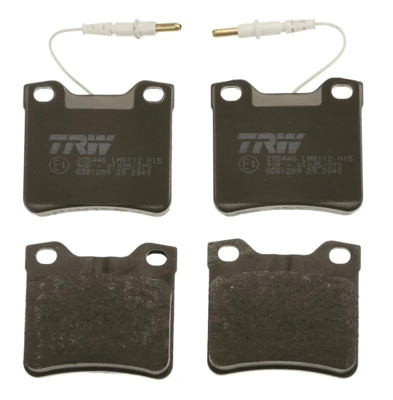 Image of TRW GDB1289 Brake pad set incl. wear warning contact Brake Pad Set,disc brake (402)