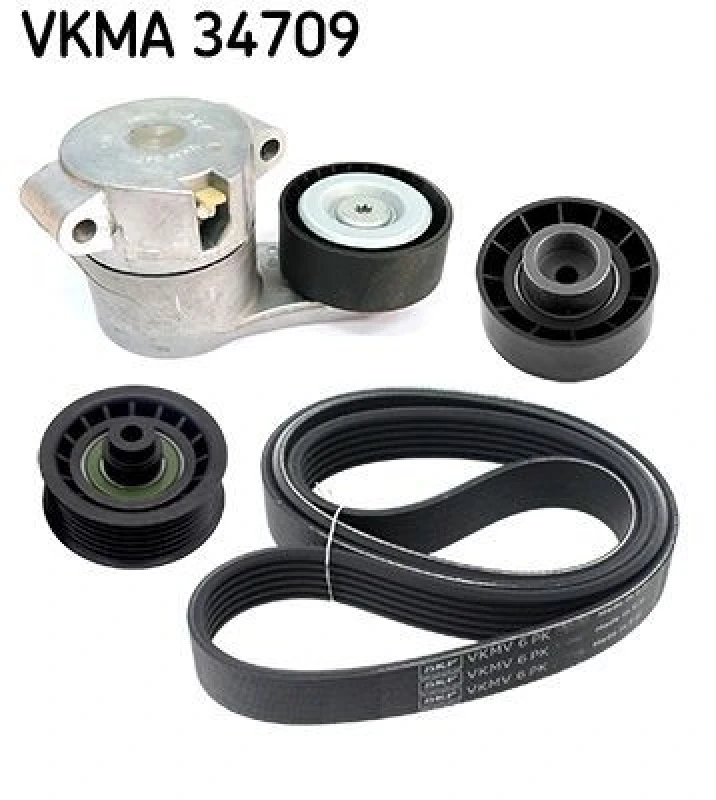 Image of SKF V-Ribbed Belt Set SKF VKMA 34709