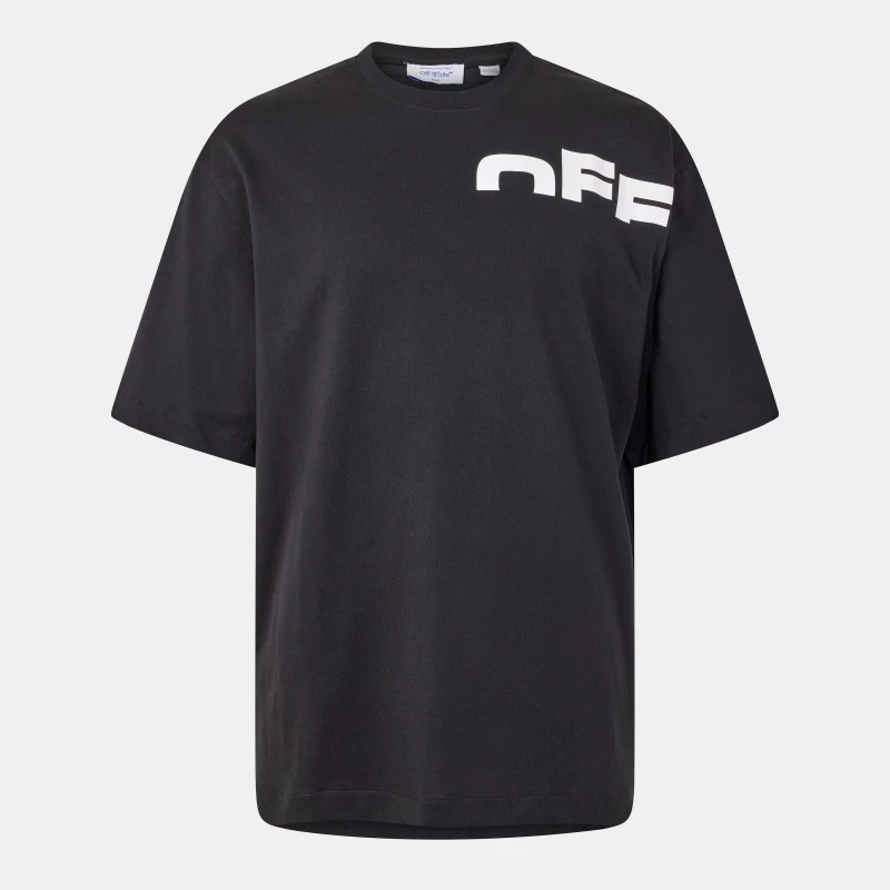 Image of Off White Mens Shred Skate T-Shirt Black-White male XS