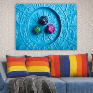 Image of 216001990_70100 Multicolor Decorative Canvas Painting