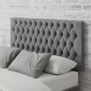 image of Monroe Firenze Velour Headboard Silver