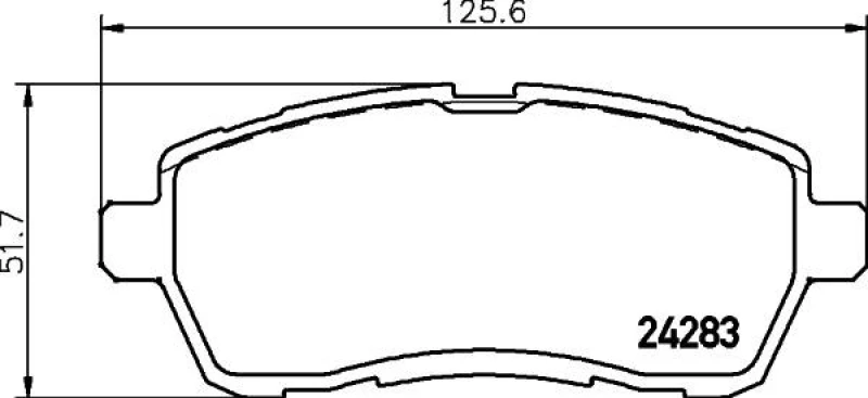 Image of HELLA Brake pad set HELLA 8DB 355 013-211