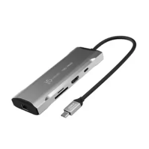 Image of j5create JCD393 4K60 Elite USB-C 10Gbps Mini Dock Space Grey