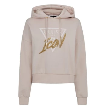 image of Guess Icon Hoodie - MOCCASIN