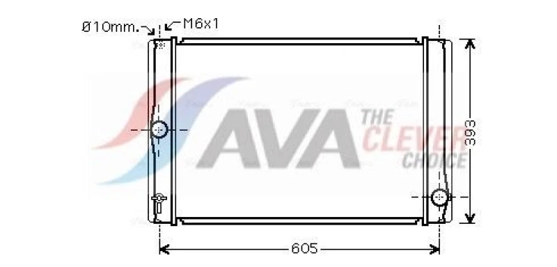 Image of Engine radiator AVA COOLING SYSTEMS TOA2400