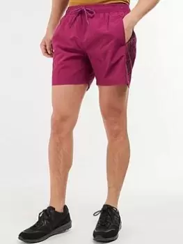 Image of Barbour International Large Logo Swim Shorts, Purple, Size L, Men