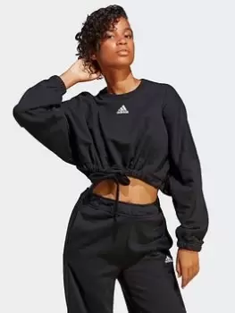 Image of adidas Sportswear Dance Sweat, Black Size M Women