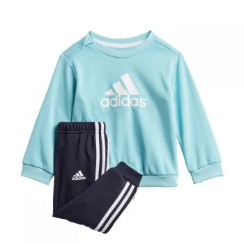 Image of adidas Badge of Sport French Terry Jogger Kids - Hazy Sky / White
