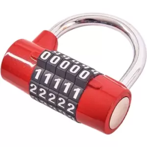 image of Am-tech - Amtech T1144 5 Digit zinc combination padlock