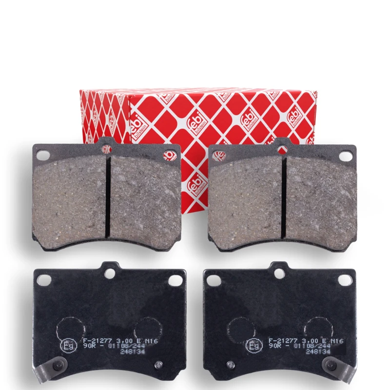 Image of FEBI BILSTEIN 16499 Brake pad set Front Axle, with acoustic wear warning Brake Pad Set,disc brake (402)