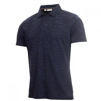 Image of Calvin Klein Golf Golf Aztec Polo Shirt Mens - Navy