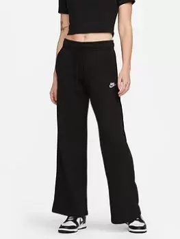 Image of Nike Nsw Club Wide Jogger, Black/White, Size XS, Women