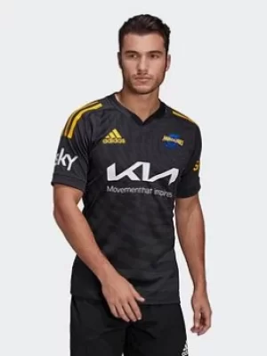 Image of adidas Hurricanes Rugby Replica Alternate Jersey, Grey Size M Men