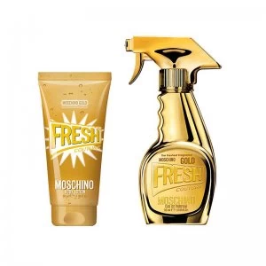 image of Moschino Gold Fresh Couture Gift Set 30ml Eau de Parfum + 50ml Body Lotion	