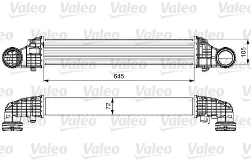 Image of Intercooler VALEO 818606