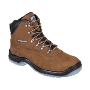 Image of Portwest Unisex Adult Steelite Leather Safety Boots (10.5 UK) (Brown)