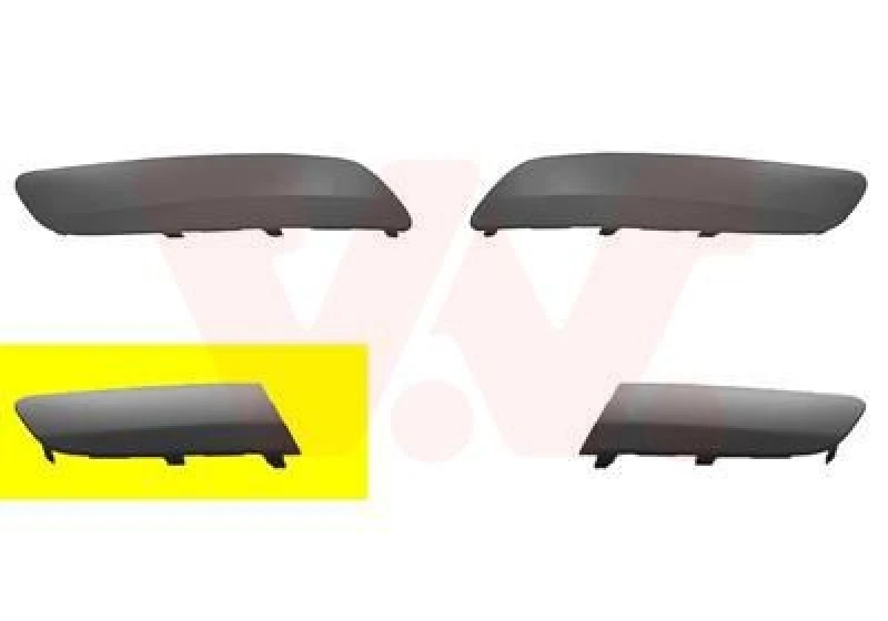 Image of VAN WEZEL Bumper cover VAN WEZEL 5886584