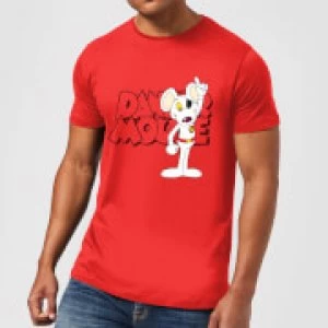 Image of Danger Mouse Pose Mens T-Shirt - Red - L