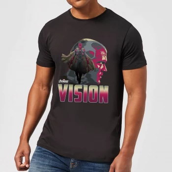 Image of Avengers Vision Mens T-Shirt - Black - 3XL - Black