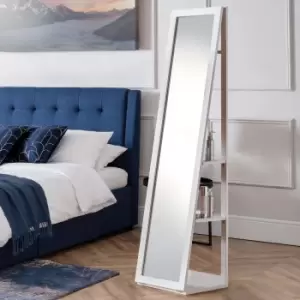 Image of Julian Bowen Fresco White Storage Mirror