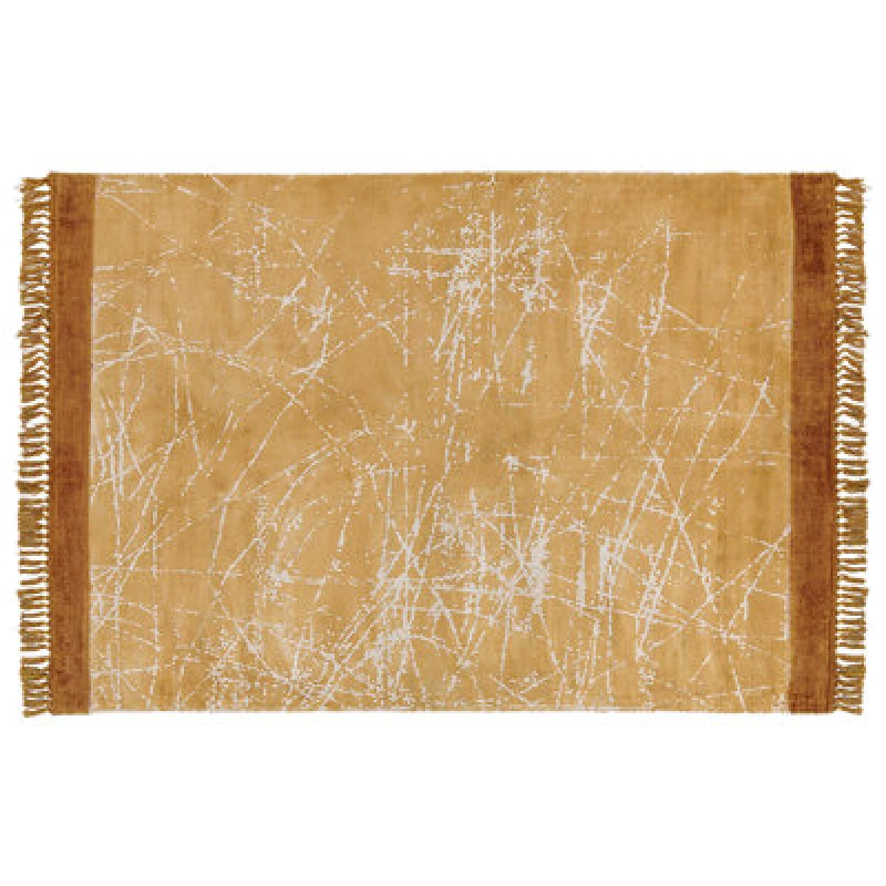 Image of Beliani Rug Hanli Orange 160 X 230 Cm Viscose