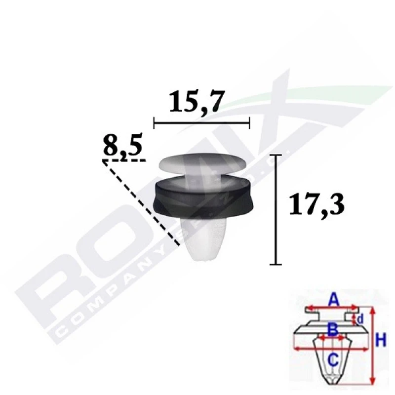 Image of ROMIX Trim clip ROMIX C70342