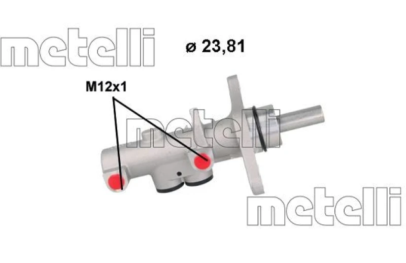Image of METELLI Brake master cylinder METELLI 05-1200
