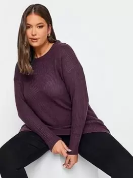 image of Yours Essential Jumper Purple, Purple, Size 26-28, Women