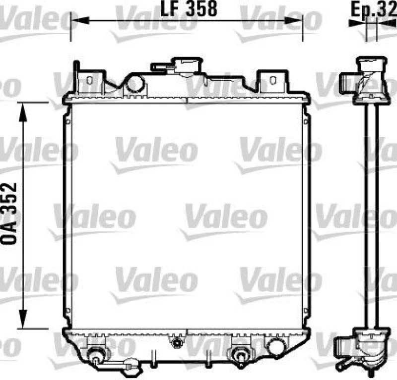 Image of Engine radiator VALEO 734203