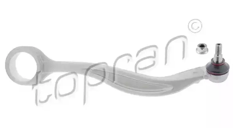 Image of TOPRAN 408 705 Suspension arm Control Arm, Aluminium, Front, with nut Aluminium Track Control Arm (273)