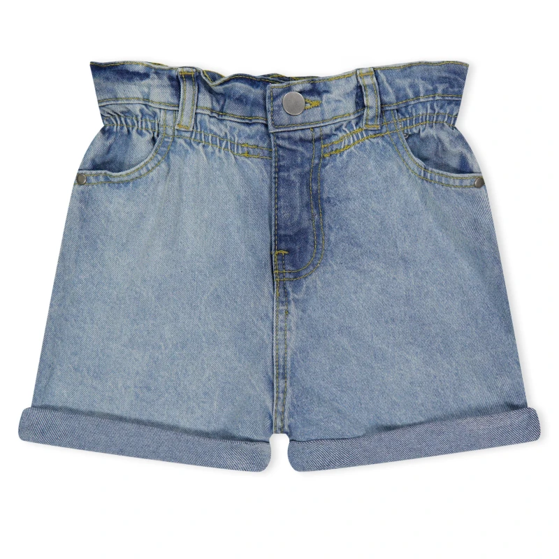 Image of Be You Older Girl Denim Short Blue Blue 6 - 7 Years