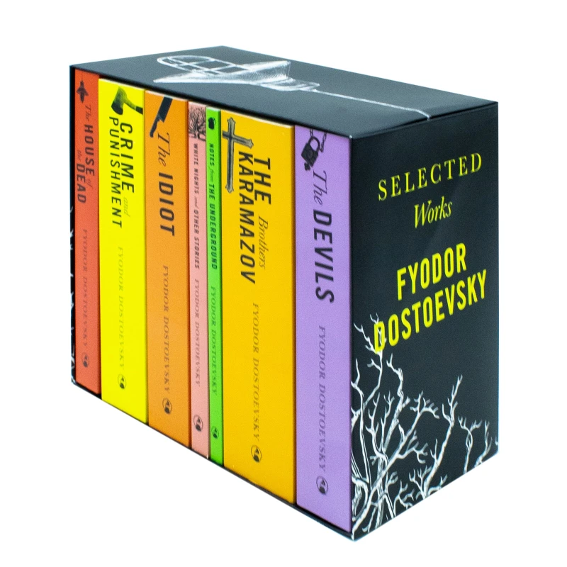 Image of Selected Works Of Fyodor Dostoevsky 7 Book Set Including The Brothers Karamazov And White Nights Fyodor Dostoevsky Books