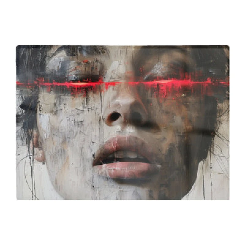Image of Warren Reed Designer Abstract Face In Motion Chopping Board