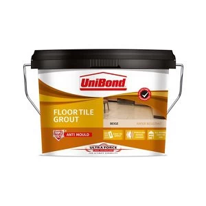 Image of Unibond UltraForce Ready mixed Beige Floor Tile Grout 3.75kg