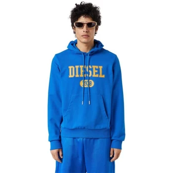 Diesel 1978 Over The Head Hoodie - Blue