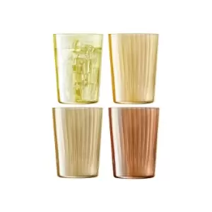 Image of LSA Gems Tumbler 560ml Assorted Amber Set Of 4