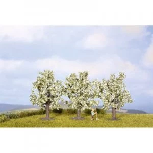 image of NOCH 25511 Tree set Fruit tree 45 up to 45mm White, Blooming 3 pc(s)