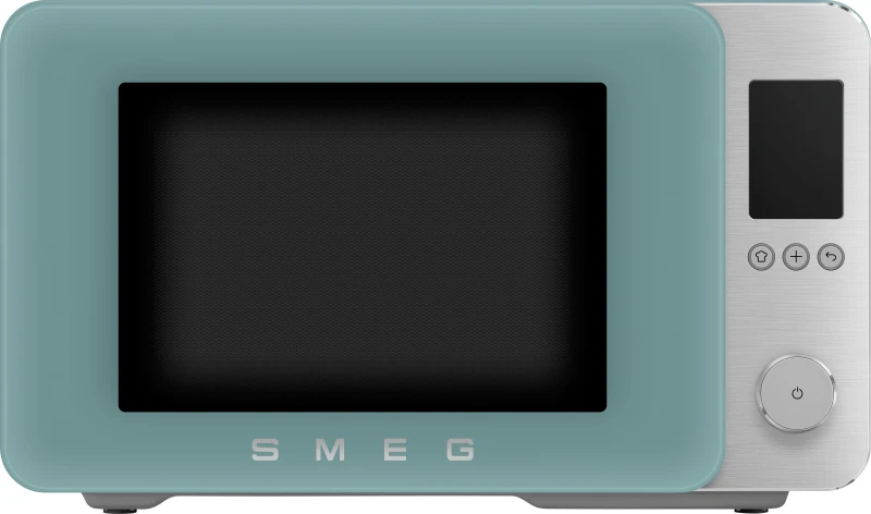 Image of Smeg Collezione MOC02EGMUK 27 Litre 30cm High, Freestanding Small Combination Microwave Oven - Emerald Green