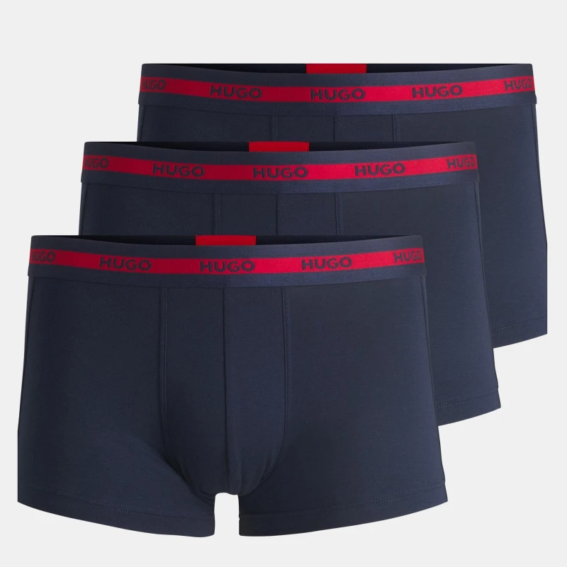 Image of Hugo Original 3 Pack Boxers Navy male Small
