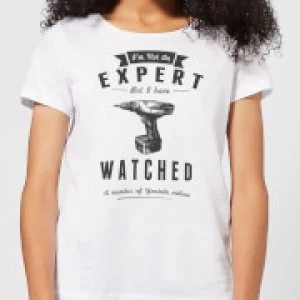 Image of Im not an Expert Womens T-Shirt - White - 3XL