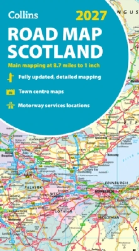 Image of 2027 Collins Road Map of Scotland : Folded Road Map Sheet map, folded