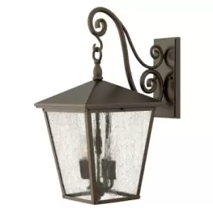 image of Trellis 4 Light Outdoor Large Wall Lantern Light Regency Bronze IP44, E14