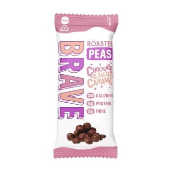 image of Brave Roasted Peas Chocolate & Salted Caramel 30g