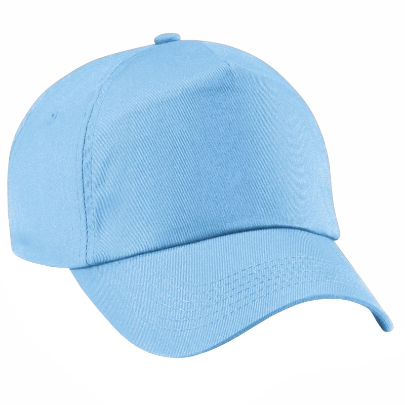 Image of Beechfield Beechfield Men Plain Original 5 Panel Baseball Cap in Blue Blue One Size Male 5057520179735