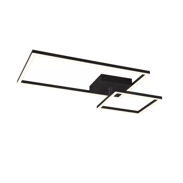 Image of Padella Modern LED Semi Flush Light Black Matt 3000K
